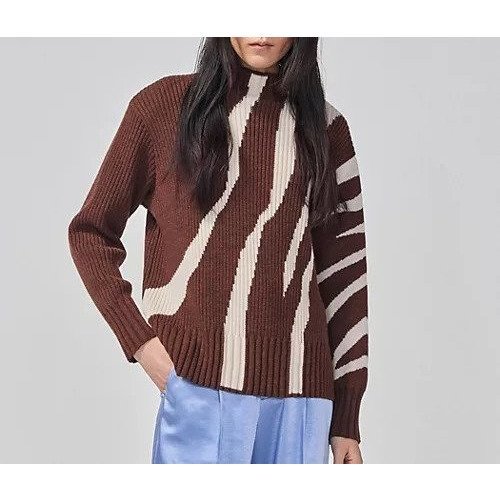 【アキラナカ/AKIRANAKA】のMarcela graphic knit PO BKOW 人気、トレンドファッション・服の通販 founy(ファニー) 　ファッション　Fashion　レディースファッション　Fashion for Women　トップス・カットソー　Cut & Sew Tops　ニット　Knit Tops & Sweaters　2022年　2022　2022-2023秋冬・A/W　Autumn/Winter 2022–23 AW22–23　アシンメトリー　Asymmetrical Style　パターン　Pattern, Design Print　モダン　Modern, Contemporary　モノトーン　Monotone, Black and White　other-2|ID: prp329100004699967 ipo3291000000033936622
