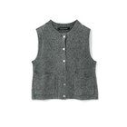 【ミズイロ インド/mizuiro ind】のブークレクルーネックベスト チャコールグレー|ID: prp329100004699975 ipo3291000000035316653