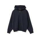 【ミズイロ インド/mizuiro ind】のジップフードニットプルオーバー ネイビー|ID: prp329100004699979 ipo3291000000035309110