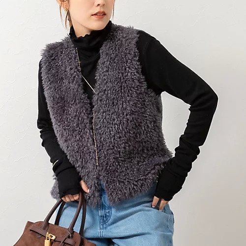 【ノーリーズ/NOLLEY'S】の【WEB限定】ファーベスト インテリア・キッズ・メンズ・レディースファッション・服の通販 founy(ファニー) 　ファッション　Fashion　レディースファッション　Fashion for Women　アウター　Coat / Outerwear Collection　トップス・カットソー　Cut & Sew Tops　ベスト&ジレ / 重ね着スタイル　Vests & Gilets　2025年　2025　2025-2026秋冬・A/W　Autumn/Winter 2025–26 AW25–26　おすすめ　Recommended / Our Picks　エレガント 上品　Elegant　ダウン　Down, Puffer　バランス　Balance, Style Balance　ベスト　Vest, Waistcoat　ミックス　Mix, Mixed Style　夏　Summer　チャコールグレー|ID: prp329100004699993 ipo3291000000033936800