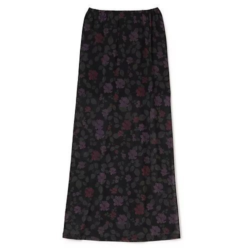【アモーメント/AMOMENTO】のFLORAL LONG SKIRT インテリア・キッズ・メンズ・レディースファッション・服の通販 founy(ファニー) 　ファッション　Fashion　レディースファッション　Fashion for Women　スカート　Skirts　ロングスカート　Long Skirts / Maxi & Midi Skirts　2025年　2025　2025-2026秋冬・A/W　Autumn/Winter 2025–26 AW25–26　スリム　Slim, Slim Fit　フェミニン　Feminine, Girly　マキシ　Maxi, Full Length　ロング　Long, Long-Length　洗える　Machine Washable　A/W・秋冬　Autumn/Winter　BLACK|ID: prp329100004699997 ipo3291000000033936827