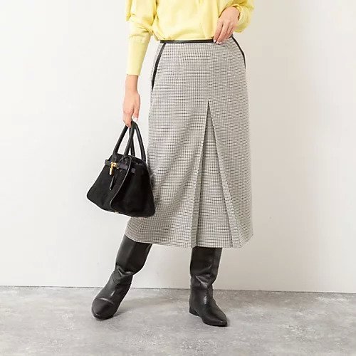 【ノーリーズ/NOLLEY'S】のウォッシャブルボックスタックトラペーズスカート 人気、トレンドファッション・服の通販 founy(ファニー) 　ファッション　Fashion　レディースファッション　Fashion for Women　スカート　Skirts　2025年　2025　2025-2026秋冬・A/W　Autumn/Winter 2025–26 AW25–26　パイピング　Piping, Trim Design　フロント　Front, Front Design　ボックス　Boxy, Box Shape　ポケット　Pocket, Pocket Detail　ロング　Long, Long-Length　A/W・秋冬　Autumn/Winter　 other-1|ID: prp329100004700005 ipo3291000000033936895
