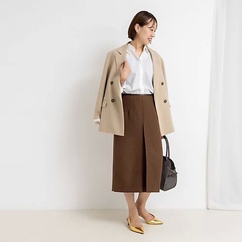 【ノーリーズ/NOLLEY'S】のウォッシャブルボックスタックトラペーズスカート 人気、トレンドファッション・服の通販 founy(ファニー) 　ファッション　Fashion　レディースファッション　Fashion for Women　スカート　Skirts　2025年　2025　2025-2026秋冬・A/W　Autumn/Winter 2025–26 AW25–26　パイピング　Piping, Trim Design　フロント　Front, Front Design　ボックス　Boxy, Box Shape　ポケット　Pocket, Pocket Detail　ロング　Long, Long-Length　A/W・秋冬　Autumn/Winter　other-2|ID: prp329100004700005 ipo3291000000033936900