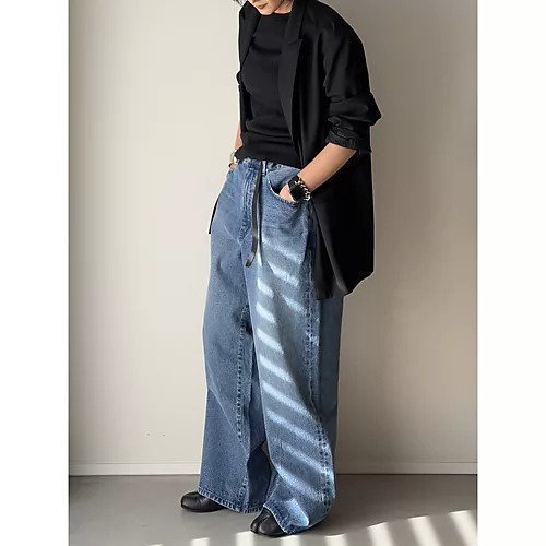 【坪田あさみ/Asami Tsubota】のDADA ライトブルー 人気、トレンドファッション・服の通販 founy(ファニー) ファッション Fashion レディースファッション Fashion for Women 洗える Machine Washable シンプル Simple, Minimal ジャケット Jacket, Outerwear バランス Balance, Style Balance ループ Loop, Loop Knit ワイド Wide, Wide Fit other-2|ID: prp329100004700022 ipo3291000000033937076