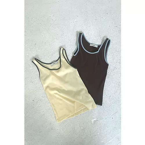 【マージュール/marjour】のLAYERED PIPING TANKTOP 人気、トレンドファッション・服の通販 founy(ファニー) 　ファッション　Fashion　レディースファッション　Fashion for Women　ワンピース　Dresses　ストレッチ　Stretch, Stretchy Fabric　タンク　Tank Top, Sleeveless Top　パイピング　Piping, Trim Design　フィット　Fit, Slim Fit　ポケット　Pocket, Pocket Detail　other-2|ID: prp329100004700177 ipo3291000000033938271