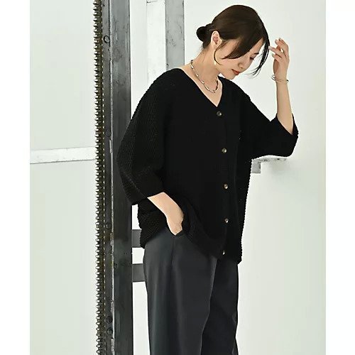 【スタイルデリ/STYLE DELI】の【BLK001】ストラクチャーリブカーディガン 人気、トレンドファッション・服の通販 founy(ファニー) 　ファッション　Fashion　レディースファッション　Fashion for Women　トップス・カットソー　Cut & Sew Tops　カーディガン・羽織り　Layered Style Cardigans　春　Spring　秋　Autumn　カーディガン　Cardigan, Knitwear　シンプル　Simple, Minimal　スラックス　Slacks, Dress Pants　セットアップ　Set-Up, Coordinated Outfit　デニム　Denim, Jeans Material　バランス　Balance, Style Balance　フロント　Front, Front Design　羽織　Haori, Light Jacket　ワイド　Wide, Wide Fit　冬　Winter / This Winter　おすすめ　Recommended / Our Picks　other-2|ID: prp329100004700189 ipo3291000000033938310
