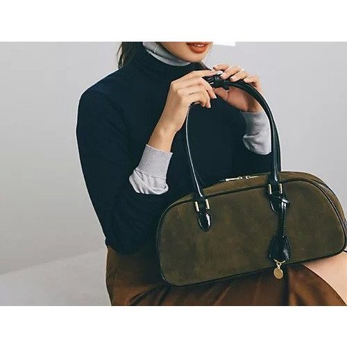 【トプカピ/TOPKAPI】の【TREASURE TOPKAPI】スエード エナメルコンビ ワイド ボストンバッグ チャーム付き 人気、トレンドファッション・服の通販 founy(ファニー) 　ファッション　Fashion　レディースファッション　Fashion for Women　アクセサリー　Fashion Accessories　エナメル　Patent Leather　コンビ　Combo, Combination Style　チャーム　Charm, Pendant　フォルム　Silhouette, Form　ボストンバッグ　Boston Bag, Retro Bag　ワイド　Wide, Wide Fit　A/W・秋冬　Autumn/Winter　other-2|ID: prp329100004701664 ipo3291000000033948818