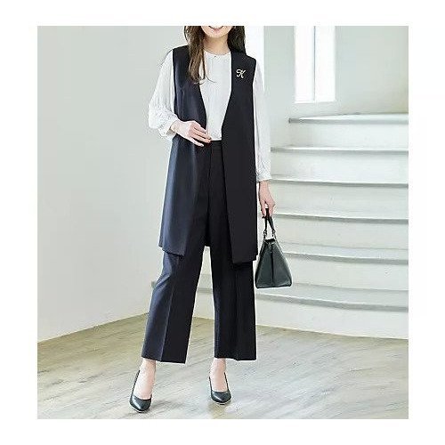 【エニー/ANY】の【洗濯機可/ストレッチ/ウエストゴム/セットアップ可】イージーケアワイドパンツ インテリア・キッズ・メンズ・レディースファッション・服の通販 founy(ファニー) https://founy.com/ ファッション Fashion レディースファッション Fashion for Women セットアップ Matching Sets レディースパンツ・ボトムス Pants & Trousers / Bottoms ストレッチ Stretch, Stretchy Fabric セットアップ Set-Up, Coordinated Outfit ワイド Wide, Wide Fit おすすめ Recommended / Our Picks セレモニー Ceremony ビジネス 仕事 通勤 Business / Work / Commuting |ID: prp329100004701669 ipo3291000000033948859