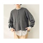 【エニー/ANY】のスウェットライクニットカーディガン グレー|ID: prp329100004703285 ipo3291000000033963212