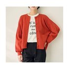 【エニー/ANY】のスウェットライクニットカーディガン オレンジ|ID: prp329100004703285 ipo3291000000033963216