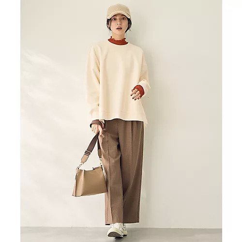 【エニー/ANY】のサイドドットダンボールトレーナー 人気、トレンドファッション・服の通販 founy(ファニー) 　ファッション　Fashion　レディースファッション　Fashion for Women　ストレッチ　Stretch, Stretchy Fabric　トレーナー　Sweatshirt, Trainer　フォルム　Silhouette, Form　おすすめ　Recommended / Our Picks　other-2|ID: prp329100004703290 ipo3291000000033963253