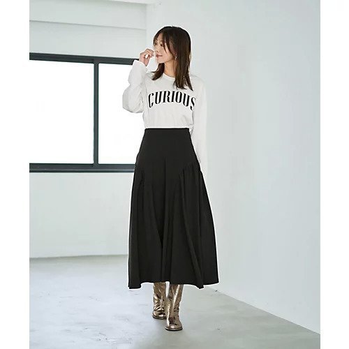 【スタイルデリ/STYLE DELI】のラウンドギャザーフレアスカート 人気、トレンドファッション・服の通販 founy(ファニー) 　ファッション　Fashion　レディースファッション　Fashion for Women　スカート　Skirts　Aライン・フレアスカート　A-Line & Flared Skirts　春　Spring　カットソー　Cut and Sewn Top　ギャザー　Gathered, Ruffled　スタイリッシュ　Stylish, Fashionable　スニーカー　Sneakers, Trainers　バランス　Balance, Style Balance　バルーン　Balloon, Balloon Silhouette　フォルム　Silhouette, Form　フレア　Flare, Flared　ポケット　Pocket, Pocket Detail　ラウンド　Round, Round Neck　リラックス　Relax, Relaxed Fit　ロング　Long, Long-Length　冬　Winter / This Winter　S/S・春夏　SS, Spring/Summer, Warm Season　夏　Summer　other-2|ID: prp329100004704561 ipo3291000000033973484