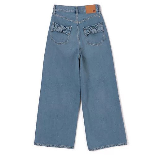 【ミュベール/MUVEIL】のリボンデニムパンツ 人気、トレンドファッション・服の通販 founy(ファニー) 　ファッション　Fashion　レディースファッション　Fashion for Women　パンツ　Pants & Trousers　デニムパンツ・ジーンズ・美脚デニム　Denim Jeans & Pants　デニム　Denim, Jeans Material　ポケット　Pocket, Pocket Detail　リボン　Ribbon, Bow　ワイド　Wide, Wide Fit　エレガント 上品　Elegant　洗える　Machine Washable　other-2|ID: prp329100004704562 ipo3291000000033973489