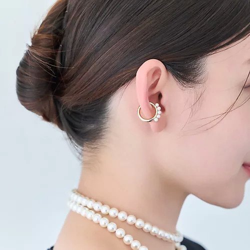 【フィービィー/phoebe】の【金属アレルギー対応】パールフローイヤーカフ/ニッケルフリー 人気、トレンドファッション・服の通販 founy(ファニー) 　ファッション　Fashion　レディースファッション　Fashion for Women　アクセサリー　Fashion Accessories　イヤーカフ　Ear Cuffs　オケージョン　Occasion Wear　片耳　One-Ear, Single Earring　シンプル　Simple, Minimal　ジュエリー　Jewelry, Accessories　スーツ　Suit, Formalwear　トレンド　Trend, Trending Now　ドレス　Dress, One-Piece　パール　Pearl, Pearl Accent　フォーマル　Formal, Dressy　おすすめ　Recommended / Our Picks　エレガント 上品　Elegant　セレモニー　Ceremony　ギフト プレゼント　Gift / Present　入学式　Entrance Ceremony　卒業式　Graduation Ceremony　結婚式　Wedding　other-3|ID: prp329100004704570 ipo3291000000033973547