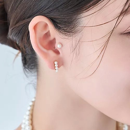 【フィービィー/phoebe】の【金属アレルギー対応】2setラインパールイヤーカフ/ニッケルフリー インテリア・キッズ・メンズ・レディースファッション・服の通販 founy(ファニー) 　ファッション　Fashion　レディースファッション　Fashion for Women　アシンメトリー　Asymmetrical Style　シンプル　Simple, Minimal　パール　Pearl, Pearl Accent　エレガント 上品　Elegant　ゴールド|ID: prp329100004704573 ipo3291000000033973560