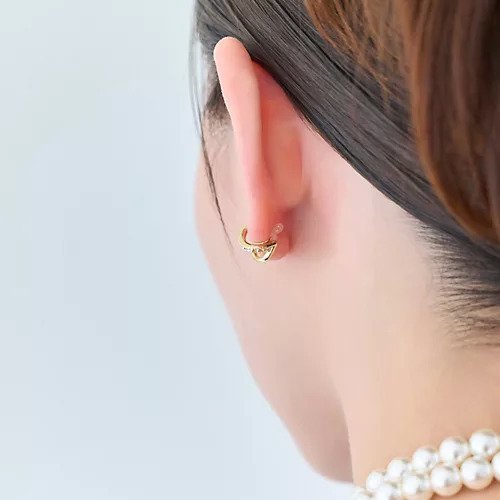 【フィービィー/phoebe】の【金属アレルギー対応】2setプリズムビジューイヤーカフ/ニッケルフリー 人気、トレンドファッション・服の通販 founy(ファニー) 　ファッション　Fashion　レディースファッション　Fashion for Women　アシンメトリー　Asymmetrical Style　シンプル　Simple, Minimal　ストーン　Stone, Gem-Like　ダブル　Double, Double-Breasted　ビジュー　Bijou, Jewel-like Accent　フープ　Hoop, Hoop Earrings　other-3|ID: prp329100004704574 ipo3291000000033973567