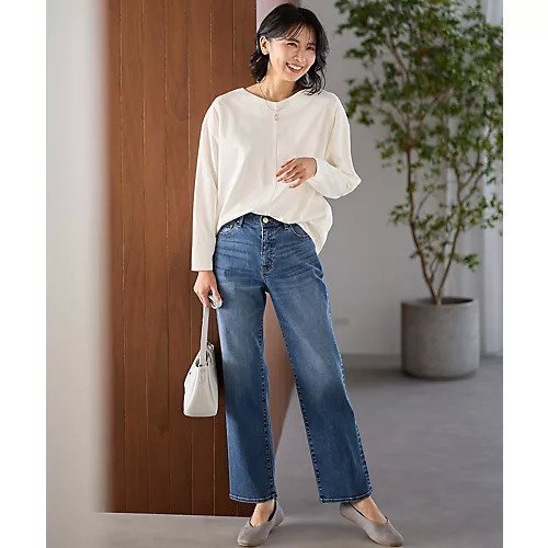 【エニー/ANY】の【洗濯機可/ウエストゴム/ストレッチ】ストレートデニムパンツ インテリア・キッズ・メンズ・レディースファッション・服の通販 founy(ファニー) https://founy.com/ ファッション Fashion レディースファッション Fashion for Women パンツ Pants & Trousers デニムパンツ・ジーンズ・美脚デニム Denim Jeans & Pants おすすめ Recommended / Our Picks シンプル Simple, Minimal ストレッチ Stretch, Stretchy Fabric ストレート Straight, Straight Cut デニム Denim, Jeans Material ファブリック Fabric, Textile ベーシック Basic, Essential ワイド Wide, Wide Fit 日本製 Made In Japan |ID: prp329100004704576 ipo3291000000034664194