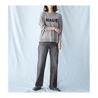 【エニー/ANY】の【洗濯機可/ウエストゴム/ストレッチ】ストレートデニムパンツ グレー|ID: prp329100004704576 ipo3291000000034664196