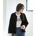 【スタイルデリ/STYLE DELI】の厚地ジョーゼットブルゾンジャケット ブラック|ID:prp329100004704578
