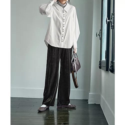 【スタイルデリ/STYLE DELI】のストライプベロアリラックスパンツ 人気、トレンドファッション・服の通販 founy(ファニー) 　ファッション　Fashion　レディースファッション　Fashion for Women　パンツ　Pants & Trousers　春　Spring　ギャザー　Gathered, Ruffled　ジャケット　Jacket, Outerwear　スウェット / スエット　Sweatshirt, Sweatwear　ストライプ　Stripe, Striped Pattern　スリット　Slit, Slit Detail　タイツ　Tights, Legwear　デニム　Denim, Jeans Material　定番　Standard, Basic Item　なめらか　Smooth, Silky Texture　バランス　Balance, Style Balance　フォルム　Silhouette, Form　ブルゾン　Blouson, Bomber Jacket　ベロア　Velour, Soft Velvet　ポケット　Pocket, Pocket Detail　無地　Plain, Solid Color　レギンス　Leggings, Stretch Pants　ワイド　Wide, Wide Fit　冬　Winter / This Winter　A/W・秋冬　Autumn/Winter　other-2|ID: prp329100004704692 ipo3291000000033974109