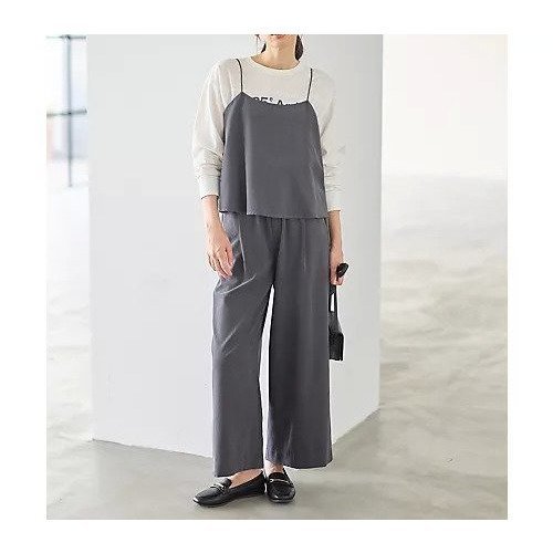 【エニー/ANY】の【2SET/洗濯機可】ビスチェ パンツセット インテリア・キッズ・メンズ・レディースファッション・服の通販 founy(ファニー) 　ファッション　Fashion　レディースファッション　Fashion for Women　パンツ　Pants & Trousers　インナー　Innerwear　コンパクト　Compact, Small Size　セットアップ　Set-Up, Coordinated Outfit　ノースリーブ　Sleeveless, No-Sleeve　ビスチェ　Bustier, Corset Top　フィット　Fit, Slim Fit　フレア　Flare, Flared　ポケット　Pocket, Pocket Detail　リボン　Ribbon, Bow　ロング　Long, Long-Length　A/W・秋冬　Autumn/Winter　[WEB限定]スレート|ID: prp329100004705605 ipo3291000000033983819