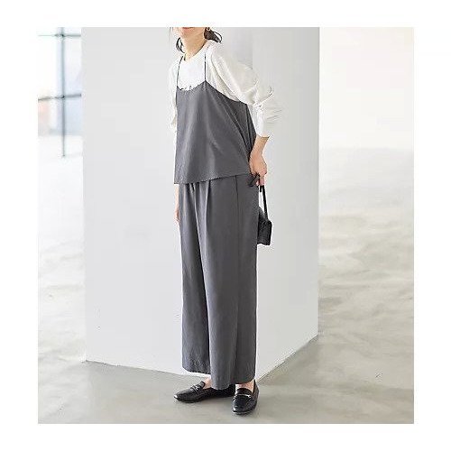 【エニー/ANY】の【2SET/洗濯機可】ビスチェ パンツセット 人気、トレンドファッション・服の通販 founy(ファニー) 　ファッション　Fashion　レディースファッション　Fashion for Women　パンツ　Pants & Trousers　インナー　Innerwear　コンパクト　Compact, Small Size　セットアップ　Set-Up, Coordinated Outfit　ノースリーブ　Sleeveless, No-Sleeve　ビスチェ　Bustier, Corset Top　フィット　Fit, Slim Fit　フレア　Flare, Flared　ポケット　Pocket, Pocket Detail　リボン　Ribbon, Bow　ロング　Long, Long-Length　A/W・秋冬　Autumn/Winter　other-2|ID: prp329100004705605 ipo3291000000033983825