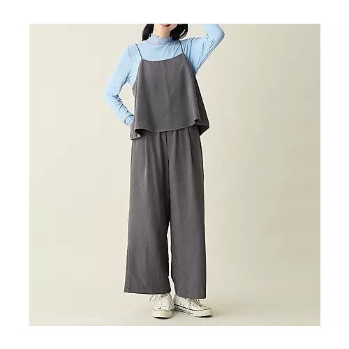 【エニー/ANY】の【2SET/洗濯機可】ビスチェ パンツセット 人気、トレンドファッション・服の通販 founy(ファニー) 　ファッション　Fashion　レディースファッション　Fashion for Women　パンツ　Pants & Trousers　インナー　Innerwear　コンパクト　Compact, Small Size　セットアップ　Set-Up, Coordinated Outfit　ノースリーブ　Sleeveless, No-Sleeve　ビスチェ　Bustier, Corset Top　フィット　Fit, Slim Fit　フレア　Flare, Flared　ポケット　Pocket, Pocket Detail　リボン　Ribbon, Bow　ロング　Long, Long-Length　A/W・秋冬　Autumn/Winter　other-3|ID: prp329100004705605 ipo3291000000033983827