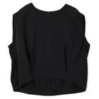 【プレインピープル/PLAIN PEOPLE】のダブルガーゼコクーンシルエットショート丈トップス ブラック|ID: prp329100004706923 ipo3291000000034122405
