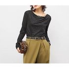 【ノーリーズソフィー/NOLLEY'S sophi】のウォッシャブルカシミヤシルクシアーラメドレープロンT ブラック|ID: prp329100004706926 ipo3291000000033995658