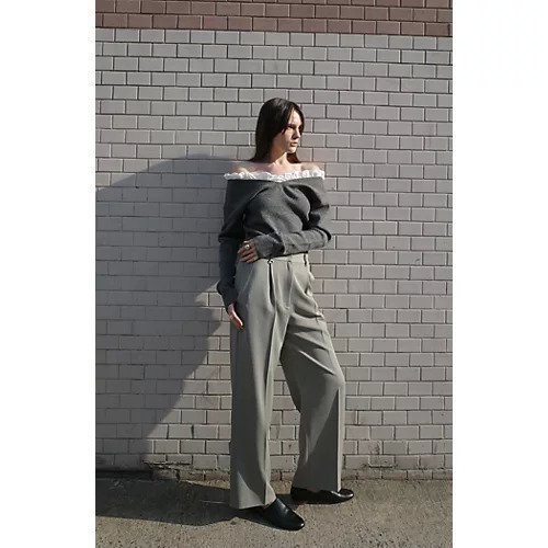【クラネ/CLANE】の2WAY FRILL V NECK KNIT TOPS 人気、トレンドファッション・服の通販 founy(ファニー) 　ファッション　Fashion　レディースファッション　Fashion for Women　トップス・カットソー　Cut & Sew Tops　ニット　Knit Tops & Sweaters　バランス　Balance, Style Balance　フリル　Frill, Ruffle　other-3|ID: prp329100004706942 ipo3291000000033995763