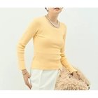 【ノーリーズソフィー/NOLLEY'S sophi】の《アンサンブル対応》《手洗い可能》カシミヤ混リブUネックプルオーバー イエロー|ID: prp329100004706944 ipo3291000000033995770