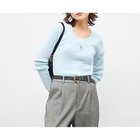 【ノーリーズソフィー/NOLLEY'S sophi】の《アンサンブル対応》《手洗い可能》カシミヤ混リブUネックプルオーバー サックス|ID: prp329100004706944 ipo3291000000033995771