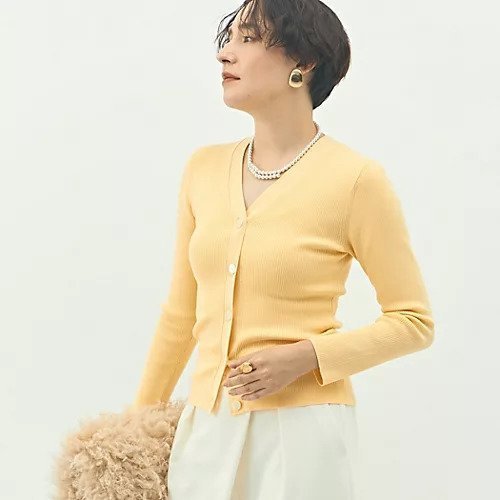 【ノーリーズソフィー/NOLLEY'S sophi】の《アンサンブル対応》《手洗い可能》カシミヤ混リブVネックカーディガン インテリア・キッズ・メンズ・レディースファッション・服の通販 founy(ファニー) https://founy.com/ ファッション Fashion レディースファッション Fashion for Women トップス・カットソー Cut & Sew Tops カーディガン・羽織り Layered Style Cardigans アンサンブルニット Knit Ensembles & Twin Sets Vネックトップス V-Neck Tops / V-Cut Neckline Shirts 2025年 2025 2025-2026秋冬・A/W Autumn/Winter 2025–26 AW25–26 アンサンブル Ensemble Set インナー Innerwear カーディガン Cardigan, Knitwear シルク Silk, 100% Silk シンプル Simple, Minimal ジャケット Jacket, Outerwear |ID: prp329100004706949 ipo3291000000035147820