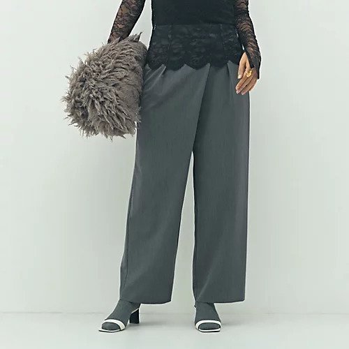 【ノーリーズソフィー/NOLLEY'S sophi】のウォッシャブルピーチツイルラップワイドパンツ インテリア・キッズ・メンズ・レディースファッション・服の通販 founy(ファニー) 　ファッション　Fashion　レディースファッション　Fashion for Women　パンツ　Pants & Trousers　2025年　2025　2025-2026秋冬・A/W　Autumn/Winter 2025–26 AW25–26　おすすめ　Recommended / Our Picks　ピーチ　Peach, Soft Touch　ラップ　Wrap, Wrap Design　ワイド　Wide, Wide Fit　チャコールグレー|ID: prp329100004706953 ipo3291000000033995835