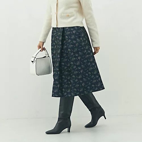 【ノーリーズ/NOLLEY'S】のウォッシャブル花柄ジャガードタックスカート インテリア・キッズ・メンズ・レディースファッション・服の通販 founy(ファニー) https://founy.com/ ファッション Fashion レディースファッション Fashion for Women スカート Skirts 2025年 2025 2025-2026秋冬・A/W Autumn/Winter 2025–26 AW25–26 ウォッシャブル Machine Washable シンプル Simple, Minimal フレア Flare, Flared |ID: prp329100004706958 ipo3291000000033995861
