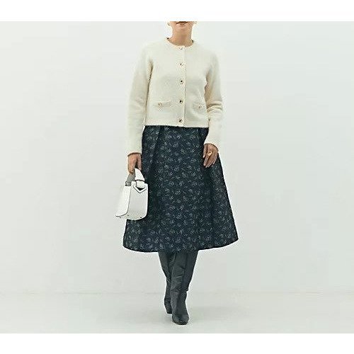 【ノーリーズ/NOLLEY'S】のウォッシャブル花柄ジャガードタックスカート 人気、トレンドファッション・服の通販 founy(ファニー) 　ファッション　Fashion　レディースファッション　Fashion for Women　スカート　Skirts　2025年　2025　2025-2026秋冬・A/W　Autumn/Winter 2025–26 AW25–26　ウォッシャブル　Machine Washable　シンプル　Simple, Minimal　フレア　Flare, Flared　other-2|ID: prp329100004706958 ipo3291000000033995863