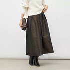 【ノーリーズ/NOLLEY'S】のウォッシャブルドットジャガードタックフレアスカート ブラウン系その他|ID: prp329100004706959 ipo3291000000033995867