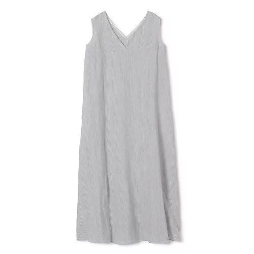 【プレインピープル/PLAIN PEOPLE】のリネンコットンストライプVネックワンピース インテリア・キッズ・メンズ・レディースファッション・服の通販 founy(ファニー) https://founy.com/ ファッション Fashion レディースファッション Fashion for Women ワンピース Dresses ストライプ Stripe, Striped Pattern リネン Linen, Linen Fabric |ID: prp329100004706967 ipo3291000000033995911