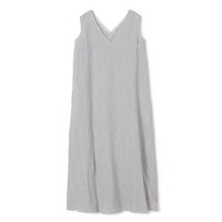 【プレインピープル/PLAIN PEOPLE】のリネンコットンストライプVネックワンピース 人気、トレンドファッション・服の通販 founy(ファニー) ファッション Fashion レディースファッション Fashion for Women ワンピース Dresses ストライプ Stripe, Striped Pattern リネン Linen, Linen Fabric |ID:prp329100004706967