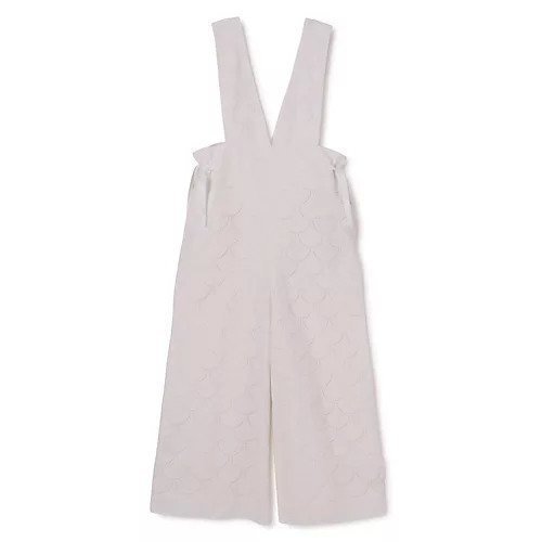 【プレインピープル/PLAIN PEOPLE】のラウンドレースジャンパーパンツ インテリア・キッズ・メンズ・レディースファッション・服の通販 founy(ファニー) 　ファッション　Fashion　レディースファッション　Fashion for Women　パンツ　Pants & Trousers　インナー　Innerwear　フレンチ　French, French Style　モダン　Modern, Contemporary　ラウンド　Round, Round Neck　リボン　Ribbon, Bow　レース　Lace, Lace Fabric　ワイド　Wide, Wide Fit　今季　This Season, Current Season　洗える　Machine Washable　ホワイト|ID: prp329100004706969 ipo3291000000033995917