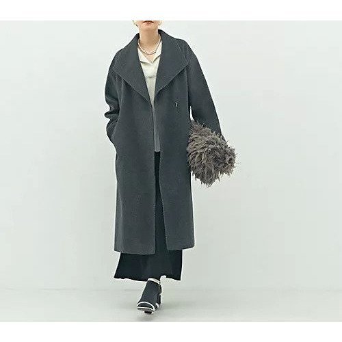 【ノーリーズソフィー/NOLLEY'S sophi】の【一部WEB限定色】アンゴラビーバーベルテッドロングコート インテリア・キッズ・メンズ・レディースファッション・服の通販 founy(ファニー) ファッション Fashion レディースファッション Fashion for Women アウター Coat / Outerwear Collection コート・ロングコート・ピーコート Long Coats, Peacoats & More 2025年 2025 2025-2026秋冬・A/W Autumn/Winter 2025–26 AW25–26 おすすめ Recommended / Our Picks アンゴラ Angora Knitwear ショート Short, Short Length トレンド Trend, Trending Now ロング Long, Long-Length エレガント 上品 Elegant チャコールグレー|ID: prp329100004706981 ipo3291000000033995977