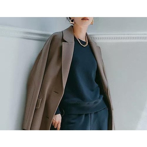 【スアデオ/suadeo】の【亀恭子さんコラボ】カーヴィスリーブスウェット 人気、トレンドファッション・服の通販 founy(ファニー) 　ファッション　Fashion　レディースファッション　Fashion for Women　トップス・カットソー　Cut & Sew Tops　レディースパーカー・カジュアルフーディー　Casual Hoodies & Sweatshirts　スウェット・クルーネックトップス　Sweatshirts & Crewnecks / Relaxed Fit Sweat Tops　コラボ　Collaboration, Collab　スウェット / スエット　Sweatshirt, Sweatwear　セットアップ　Set-Up, Coordinated Outfit　エレガント 上品　Elegant　洗える　Machine Washable　other-2|ID: prp329100004707960 ipo3291000000035749118