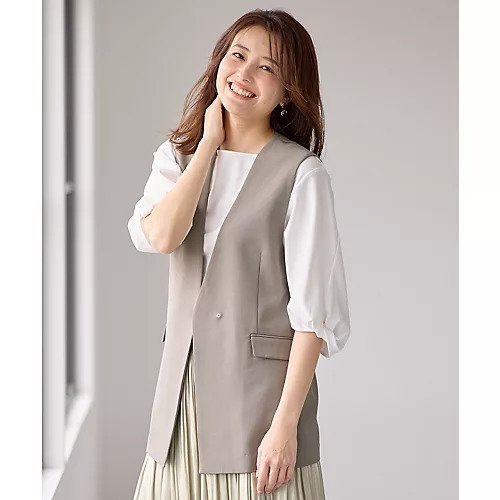 【エニー/ANY】の【セットアップ可能/ストレッチ】イージーケアジレ 人気、トレンドファッション・服の通販 founy(ファニー) 　ファッション　Fashion　レディースファッション　Fashion for Women　アウター　Coat / Outerwear Collection　トップス・カットソー　Cut & Sew Tops　ベスト&ジレ / 重ね着スタイル　Vests & Gilets　キャミワンピース　Cami Dress, Slip Dress　ストレッチ　Stretch, Stretchy Fabric　セットアップ　Set-Up, Coordinated Outfit　ポケット　Pocket, Pocket Detail　吸水　Absorbent, Quick-Dry　 other-1|ID: prp329100004707965 ipo3291000000034876312