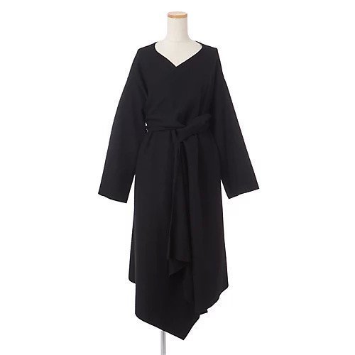 【ミュラー オブ ヨシオクボ/muller of yoshiokubo】のウールラップドレス 人気、トレンドファッション・服の通販 founy(ファニー) 　ファッション　Fashion　レディースファッション　Fashion for Women　ワンピース　Dresses　フォーマル・パーティードレス・結婚式用ドレス　Elegant & Casual Dresses　ガウン　Gown, Robe　ドレス　Dress, One-Piece　ドレープ　Drape, Draping Fabric　ラップ　Wrap, Wrap Design　other-3|ID: prp329100004707974 ipo3291000000034004633