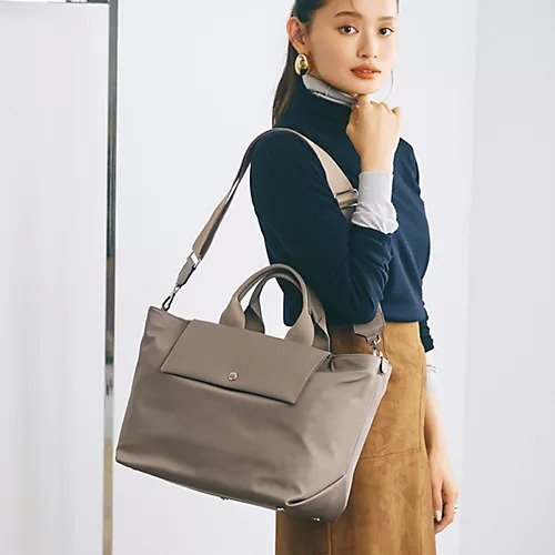 【トプカピ/TOPKAPI】の【Breath TOPKAPI】DAY TRIPPER デイトリッパー ナイロン 2way トートバッグ A4対応 人気、トレンドファッション・服の通販 founy(ファニー) ファッション Fashion レディースファッション Fashion for Women バッグ Bags エレガント 上品 Elegant クール Cool, Chic 傘 Umbrella, Parasol ショルダー Shoulder, Shoulder Strap シルバー Silver, Metallic Silver スクエア Square, Square Shape 定番 Standard, Basic Item フォルム Silhouette, Form フラップ Flap, Flap Pocket ベーシック Basic, Essential ポケット Pocket, Pocket Detail 旅行 Travel other-2|ID: prp329100004707984 ipo3291000000034004702