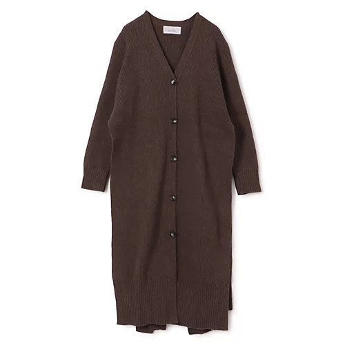 【アキラナカ/AKIRANAKA】のMargo long knit cardigan インテリア・キッズ・メンズ・レディースファッション・服の通販 founy(ファニー) 　ファッション　Fashion　レディースファッション　Fashion for Women　トップス・カットソー　Cut & Sew Tops　ニット　Knit Tops & Sweaters　カーディガン・羽織り　Layered Style Cardigans　2025年　2025　2025-2026秋冬・A/W　Autumn/Winter 2025–26 AW25–26　カーディガン　Cardigan, Knitwear　ミックス　Mix, Mixed Style　ヨーク　Yoke, Yoke Design　BROWN|ID: prp329100004708167 ipo3291000000034005835