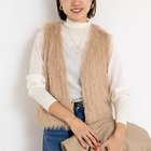 【ノーリーズ/NOLLEY'S】の【MARILYN MOON/マリリーンムーン】2WAYシャギーファーベスト ベージュ|ID: prp329100004708171 ipo3291000000034005850