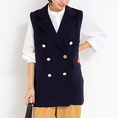 【ノーリーズ/NOLLEY'S】の《手洗い可能》ミラノリブニットベスト インテリア・キッズ・メンズ・レディースファッション・服の通販 founy(ファニー) ファッション Fashion レディースファッション Fashion for Women アウター Coat / Outerwear Collection トップス・カットソー Cut & Sew Tops ニット Knit Tops & Sweaters ベスト&ジレ / 重ね着スタイル Vests & Gilets 2025年 2025 2025-2026秋冬・A/W Autumn/Winter 2025–26 AW25–26 インナー Innerwear タートル Turtleneck, Turtle Collar ダブル Double, Double-Breasted ベスト Vest, Waistcoat ミラノリブ Milano Rib, Milano Stitch 冬 Winter / This Winter 秋 Autumn ネイビー|ID: prp329100004708173 ipo3291000000034543909