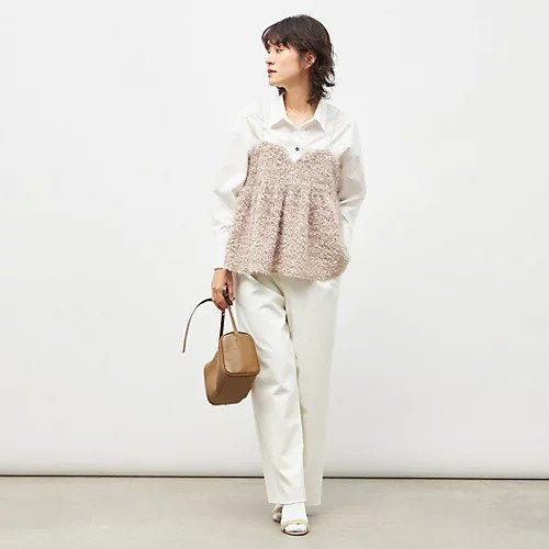 【ノーリーズソフィー/NOLLEY'S sophi】のウォッシャブル両面起毛ヘリンボーン/ストライプセミワイドパンツ 人気、トレンドファッション・服の通販 founy(ファニー) 　ファッション　Fashion　レディースファッション　Fashion for Women　パンツ　Pants & Trousers　2025年　2025　2025-2026秋冬・A/W　Autumn/Winter 2025–26 AW25–26　なめらか　Smooth, Silky Texture　ウォッシャブル　Machine Washable　ストライプ　Stripe, Striped Pattern　ストレッチ　Stretch, Stretchy Fabric　ワイド　Wide, Wide Fit　人気　Popular, Best Seller　今季　This Season, Current Season　定番　Standard, Basic Item　無地　Plain, Solid Color　other-3|ID: prp329100004708176 ipo3291000000034005880