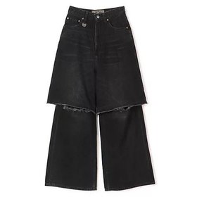 【フォトコピュー/PHOTOCOPIEU】 WIDE-LEG SLIT JEANS人気、トレンドファッション・服の通販 founy(ファニー) ファッション Fashion レディースファッション Fashion for Women 2025年 2025 2025-2026秋冬・A/W Autumn/Winter 2025–26 AW25–26 クラッシュ Distressed, Crashed Style ショート Short, Short Length デニム Denim, Jeans Material ワイド Wide, Wide Fit 洗える Machine Washable |ID:prp329100004708180
